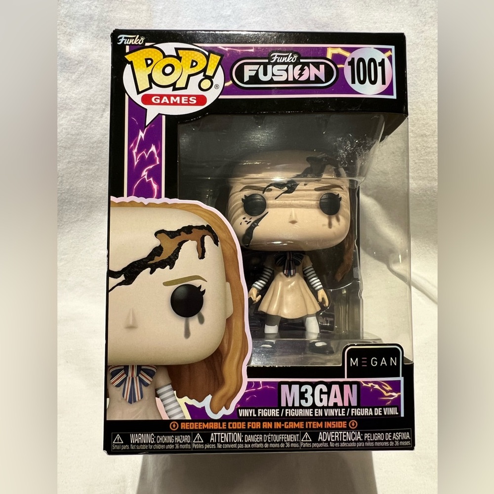 Funko Pop! Games Fusion M3GAN Vinyl Figure -box has some dents look at pictures.